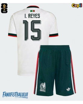 Mexic Israel Reyes #15 Echipament de Fotbal Replică Mondial 2026 Copii Deplasare (+ Șorturi)